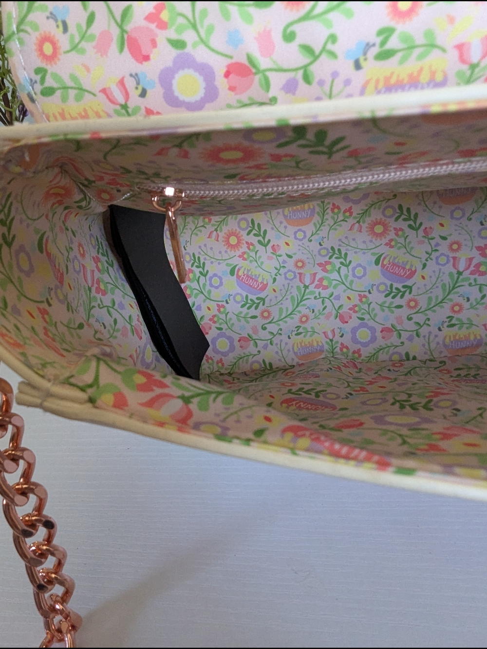 Loungefly Disney Winnie the Pooh Cosplay Folk Floral Crossbody. - Picture 8 of 8